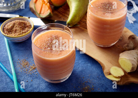 Ginger Melone moothie Stockfoto