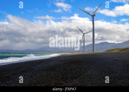 Windmühlen in morth Region der Philippinen Stockfoto