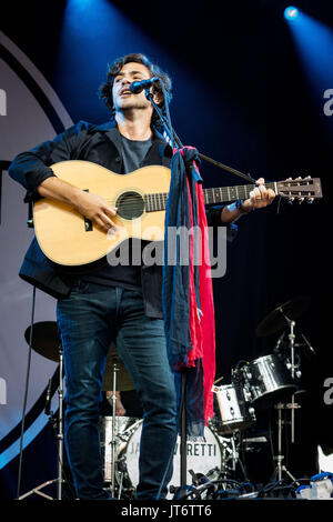 Cornbury Music Festival 2017 - Aufführungen mit: Jack Savoretti Wo: Oxford, Großbritannien Wann: 07 Aug 2017 Quelle: WENN.com Stockfoto