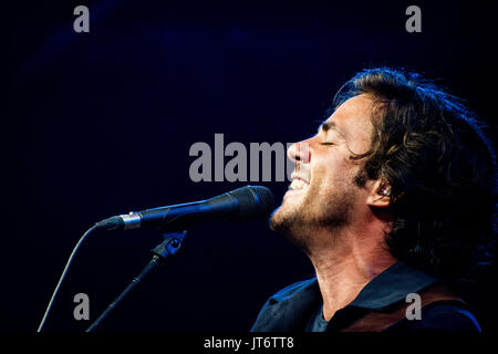 Cornbury Music Festival 2017 - Aufführungen mit: Jack Savoretti Wo: Oxford, Großbritannien Wann: 07 Aug 2017 Quelle: WENN.com Stockfoto