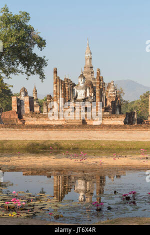 Wat Mahatat, Sukhothai Historical Park, Sukhothai, Thailand Stockfoto