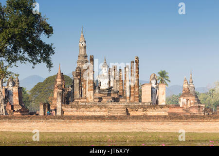 Wat Mahatat, Sukhothai Historical Park, Sukhothai, Thailand Stockfoto