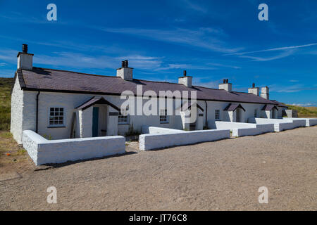 Piloten Cottages, auf llanddwyn Island, Angelsey Stockfoto