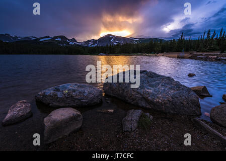 Brainard See Erholungsgebiet Indian Peaks Colorado Stockfoto