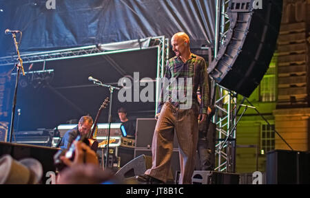 Liverpool, Merseyside, England. 17. Juni 2017. TIM BOOTH Lead Sänger der britischen Indie-band, James, bei Kranken fated, Hope and Glory Festival, Liverpool Credit: Andy Von Pip/ZUMA Draht/Alamy Live News Stockfoto