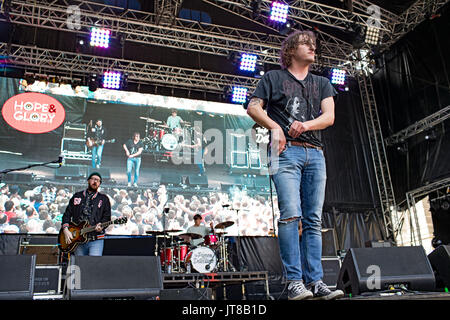 Liverpool, Merseyside, England. 17. Juni 2017. UK Indie-Band "The Pigeon Detectives" Kranken fated, Hope and Glory Festival, Liverpool Credit: Andy Von Pip/ZUMA Draht/Alamy Live News Stockfoto