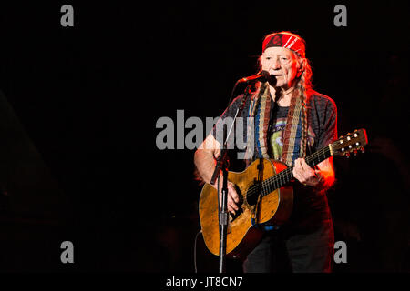 Merritt, Kanada. 6 Aug, 2017. Us-amerikanischer Musiker, Sänger und Songwriter Willie Nelson bei Rockin River Music Festival in Merrit, BC, Kanada. . Credit: Jamie Taylor/Alamy Leben Nachrichten. Stockfoto