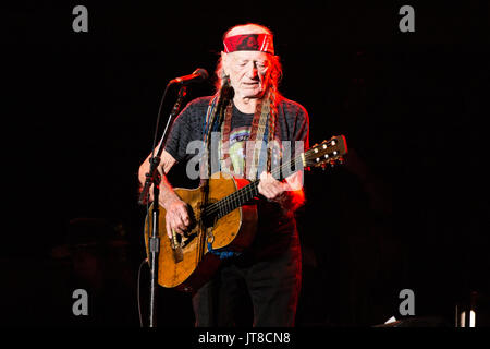 Merritt, Kanada. 6 Aug, 2017. Us-amerikanischer Musiker, Sänger und Songwriter Willie Nelson bei Rockin River Music Festival in Merrit, BC, Kanada. . Credit: Jamie Taylor/Alamy Leben Nachrichten. Stockfoto