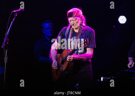 Merritt, Kanada. 6 Aug, 2017. Us-amerikanischer Musiker, Sänger und Songwriter Willie Nelson bei Rockin River Music Festival in Merrit, BC, Kanada. . Credit: Jamie Taylor/Alamy Leben Nachrichten. Stockfoto