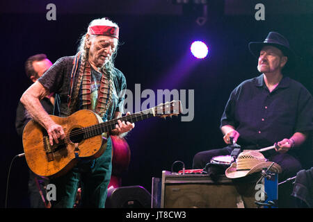 Merritt, Kanada. 6 Aug, 2017. Us-amerikanischer Musiker, Sänger und Songwriter Willie Nelson bei Rockin River Music Festival in Merrit, BC, Kanada. . Credit: Jamie Taylor/Alamy Leben Nachrichten. Stockfoto