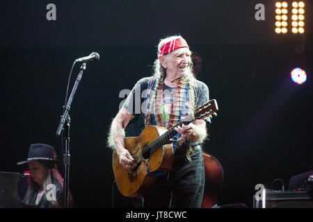 Merritt, Kanada. 6 Aug, 2017. Us-amerikanischer Musiker, Sänger und Songwriter Willie Nelson bei Rockin River Music Festival in Merrit, BC, Kanada. . Credit: Jamie Taylor/Alamy Leben Nachrichten. Stockfoto