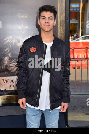 Los Angeles, Kalifornien, USA. 07 Aug, 2017. Julian Jara Ankunft im Annabelle Schaffung Premiere auf der TCL Chinese Theatre in Los Angeles. August 7, 2017. Credit: Tsuni/USA/Alamy leben Nachrichten Stockfoto