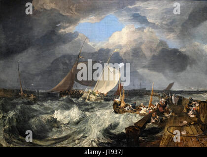 Calais Pier: Eine englische Paket ankommen, 1803 - Joseph Mallord William Turner Stockfoto