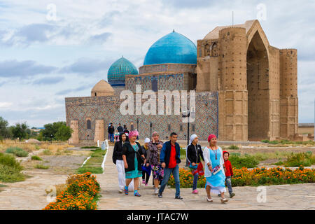 Khodja Ahmet Yasawi (Khoja Ahmed Yasawi) Mausoleum, UNESCO, Turkistan, Südregion, Kasachstan, Zentralasien, Asien Stockfoto