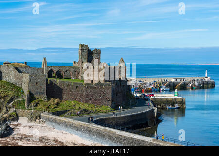 Peel Castle, Schälen, Isle of Man, Großbritannien, Europa Stockfoto