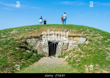 Berg der Geiseln, der ehemalige Sitz der Hohen König von Tara, Hügel von Tara, Grafschaft Meath, Leinster, Republik von Irland Stockfoto