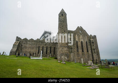 Kathedrale auf dem Felsen von Cashel, Cashel, County Tipperary, Munster, Republik Irland, Europa Stockfoto