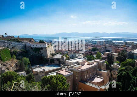 Ausblick auf Cagliari, Sardinien, Italien, Mittelmeer, Europa Stockfoto