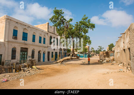 Alte BBC Radio Station im Zentrum der Küstenstadt Berbera, Somaliland, Somalia, Afrika Stockfoto