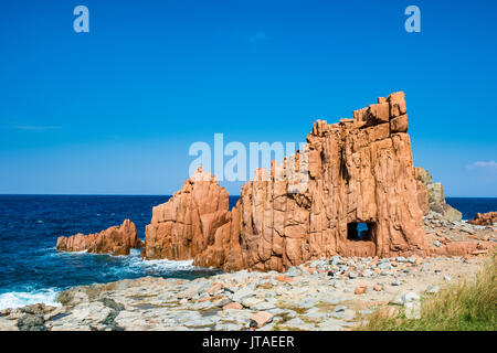 Strand von Rocce Rosse, Arbatax, Sardinien, Italien, Mittelmeer, Europa Stockfoto