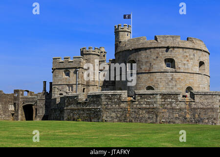 Heinrichs VIII Fort in Pendennis Castle, Falmouth, Cornwall, England, Vereinigtes Königreich, Europa Stockfoto