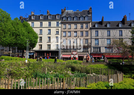 Hotel du Vieux Marche, Old Town, Rouen, Normandie, Frankreich, Europa Stockfoto