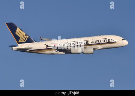 SINGAPORE AIRLINES AIRBUS A380 9 V-SKG Stockfoto