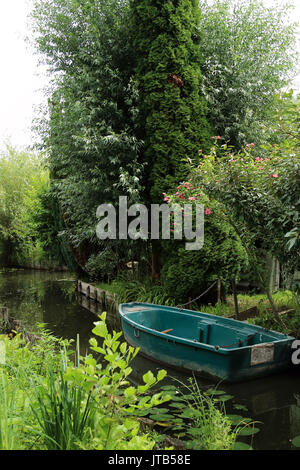 Frankreich, Somme, Amiens, die Hortillonnages, schwimmende Gärten mit