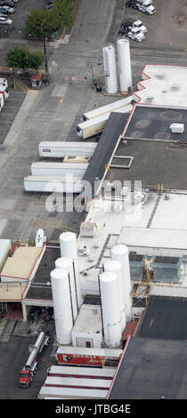 Luftaufnahme von Darigold Milch Verarbeitung Produkte Pflanze, 4058 Rainier Ave S, Seattle, Washington State, USA Stockfoto