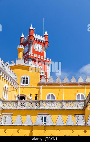 Nationaler Palast von Pena in Sintra, in der Nähe von Lissabon, Portugal. Stockfoto