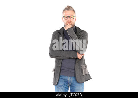 Mann in Brillen Stockfoto