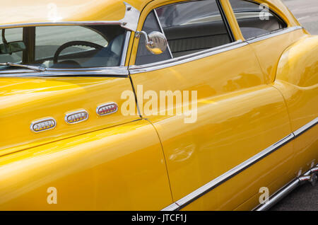 1950 Buick Eight" gehackt und ließ "Custom Auto an ein amerikanisches Auto zeigen. Essex. Großbritannien Stockfoto