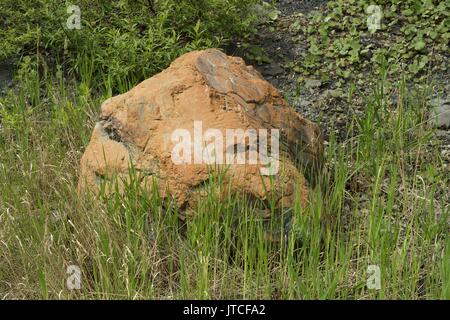 Verlassenen Steinbruch für den Steinkohlenbergbau in der Region Kemerovo Stockfoto