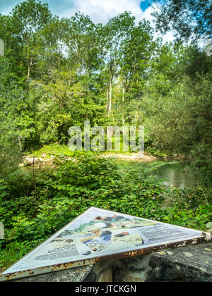 Bereich um Castet See, Pyrénées-Atlantiques, Frankreich. Stockfoto