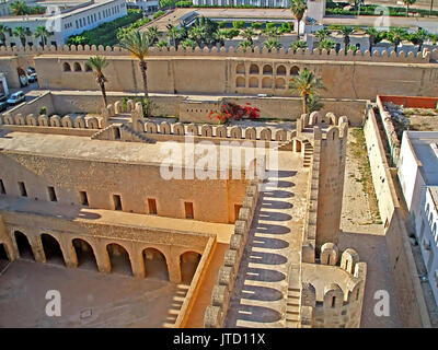 Ansicht von oben auf die Medina von Sousse, Tunesien Stockfoto