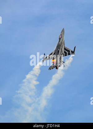 F16A, Solo Display, belgisches Air Component Display Team bei der Royal International Air attoo Stockfoto