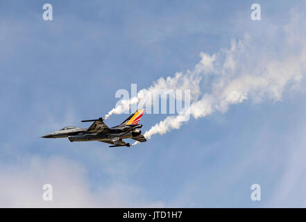 F16A, Solo Display, belgisches Air Component Display Team bei der Royal International Air attoo Stockfoto