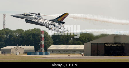 F16A, Solo Display, belgisches Air Component Display Team bei der Royal International Air attoo Stockfoto