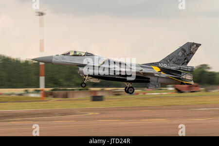 F-16AM, FA-132, 1. Stachelschwadron im Royal International Air Tattoo Stockfoto