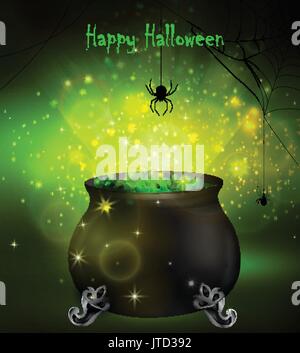 Halloween Hexenkessel Stock Vektor