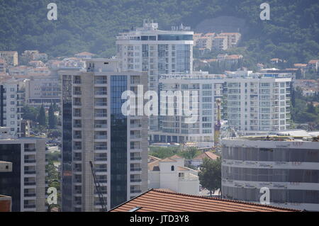 Städtische Szene und städtischen Details in der Stadt Budva in Montenegro. Stockfoto