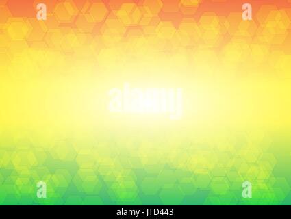 Bunte bokeh Hexagon vector Hintergrund Stock Vektor