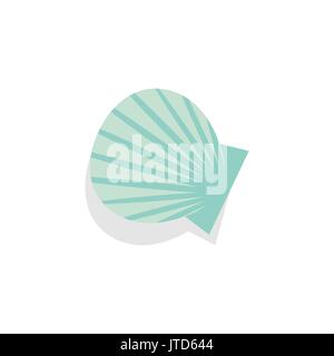Shell. Symbol auf dem isolierten Hintergrund Stock Vektor