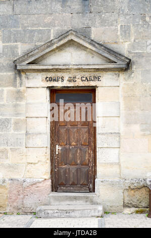 Tor der Pförtnerloge des Gefängnisses von Bar le Duc in der Abteilung der Maas in Frankreich Stockfoto