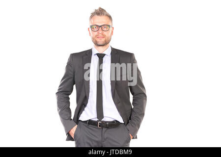 Stattlich und zuversichtlich Geschäftsmann Stockfoto