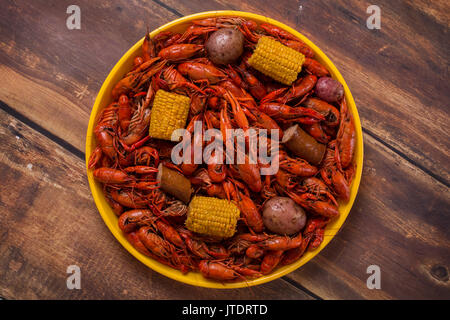 Louisiana Langusten Kochen Stockfoto