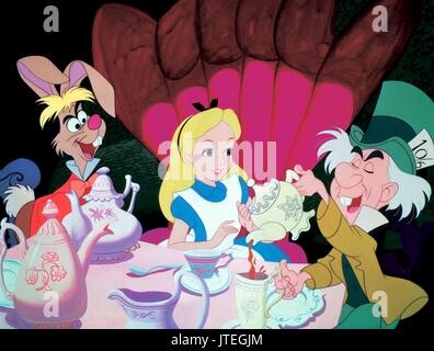 MARCH HARE, ALICE, Mad Hatter, Alice im Wunderland, 1951 Stockfoto