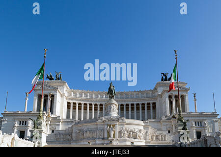 Il vittoriano oder Monumento nazionale a Vittorio Emanuele Ii in Rom, Italien. Stockfoto