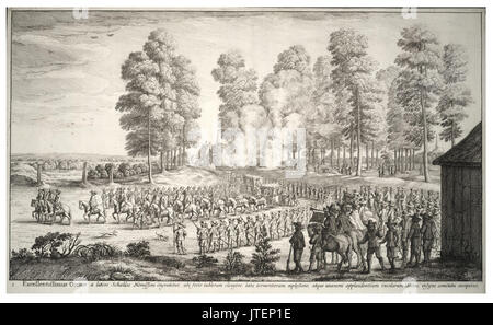 Wenzel Hollar Einstieg in Hemissem Stockfoto