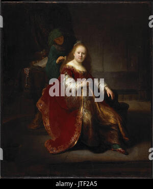 Rembrandt A junge Frau an ihre Toilette National Gallery of Canada 21015 Stockfoto